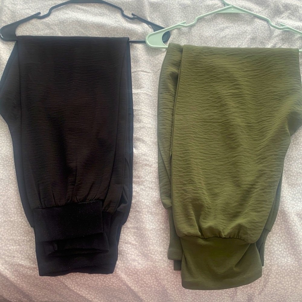 NWOT Two pair lot of dressy wide pant leg pants